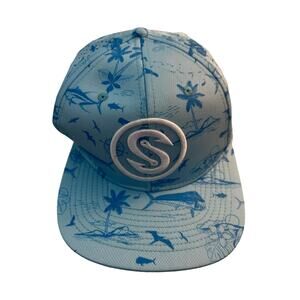 Scales Gear Hooks Pattern Series Fishing Hat snapback trucker Powder Blue